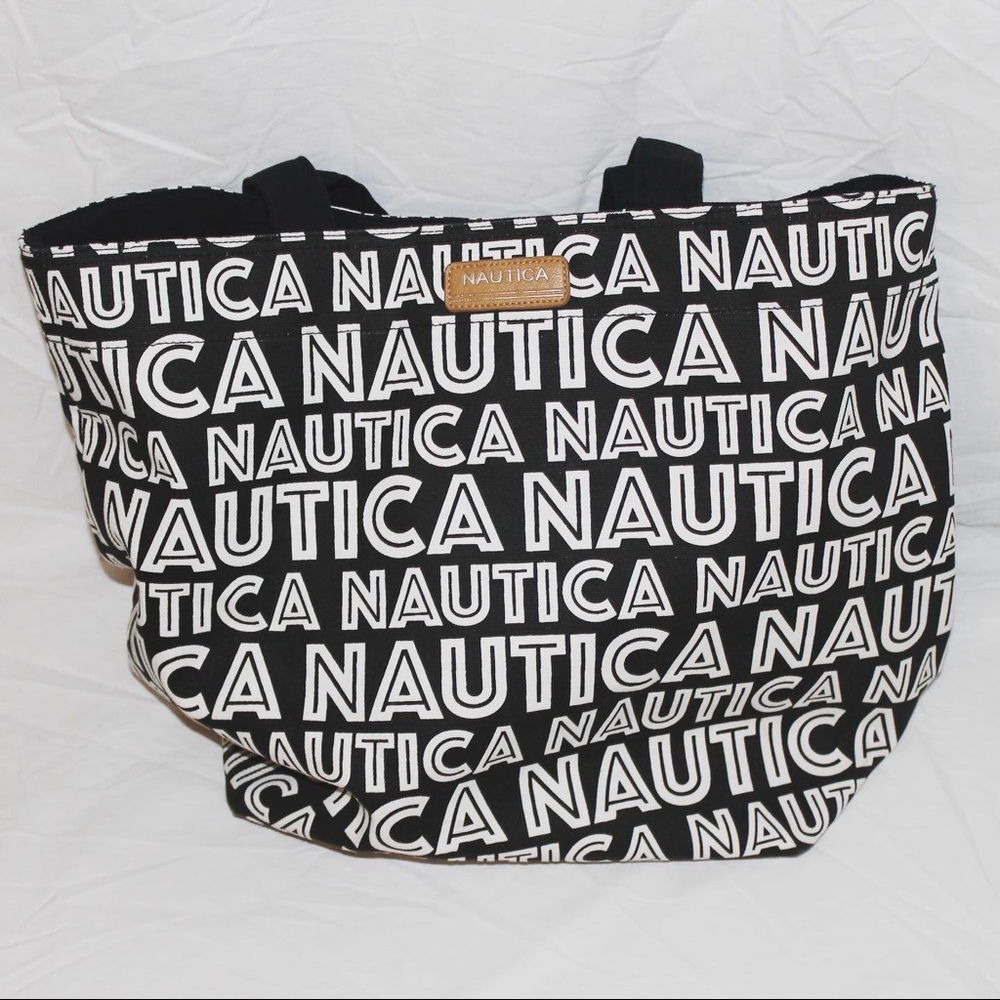 NWOT Náutica black and white tote bag